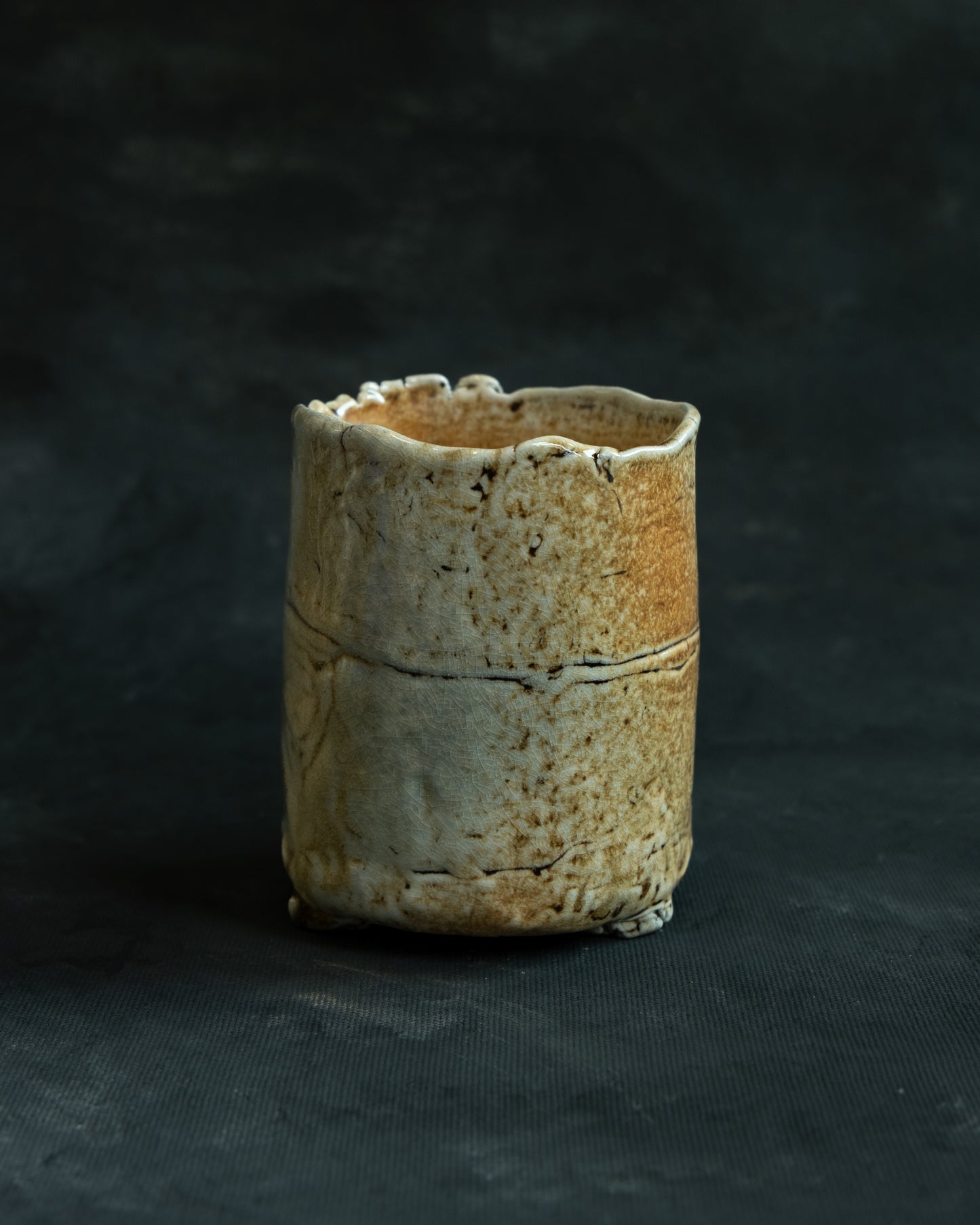 Three-legged Woodfired Vase