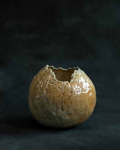 Woodfired Bulbous Vase