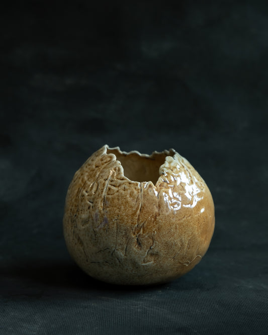 Woodfired Bulbous Vase