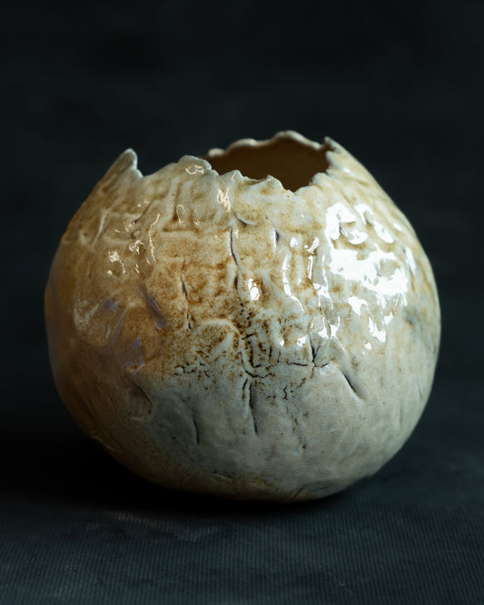 Woodfired Bulbous Vase