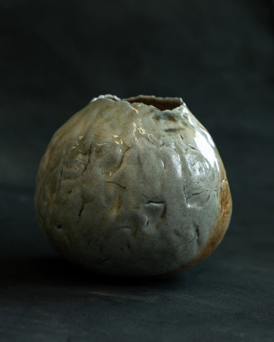 Woodfired Bulbous Vase