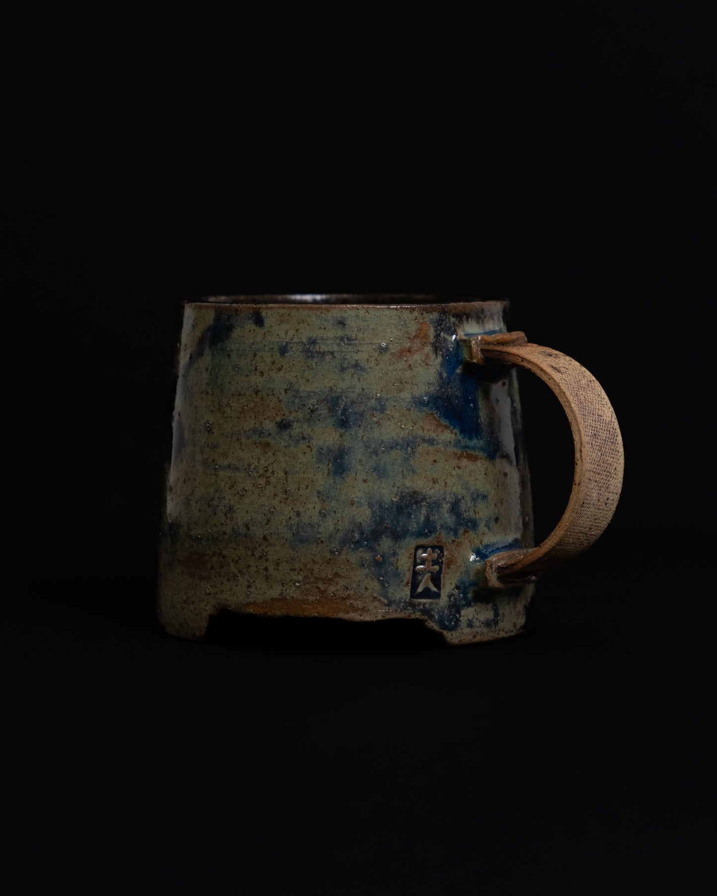 Three-legged Cup with Handle (Denim)