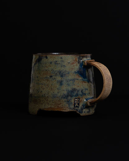 Three-legged Cup with Handle (Denim)