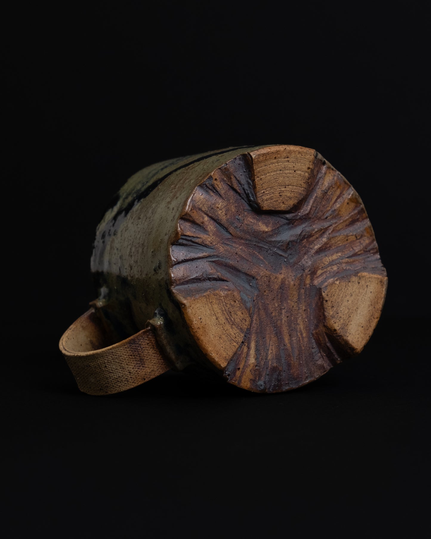 Three-legged Cup with Handle (Denim)
